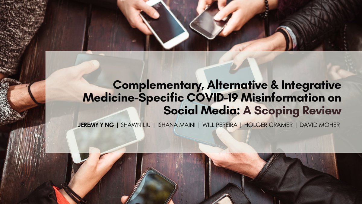 IncamResearch's tweet photo. 🙏Thanks to Dr. @YJeremyNg, #INCAM member and first author of a meaningful study on misinformation in TCAIM during COVID-19. Let's use these findings to drive evidence-based practices in TCAIM for better health outcomes!💪🌿https://t.co/VzawEPNIxx #TCAIM #HealthResearch #EBM https://t.co/Hu7LfusK1L