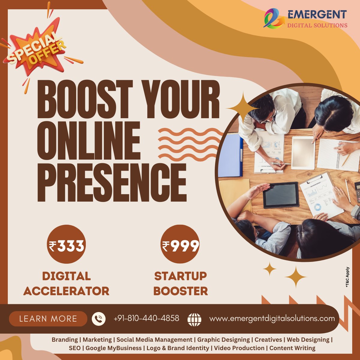 EmergentDigiSol's tweet photo. In today's fast-paced digital landscape, establishing a strong online presence is essential for businesses looking to thrive and succeed.
📷 +91 810 440 4858
📷 https://t.co/aJ3EtBucvT
#DigitalReach #OnlineSuccess #DigitalFrontiers #ConnectDigitally #EmergentDigitalSolutions https://t.co/IlFfCXRKqI