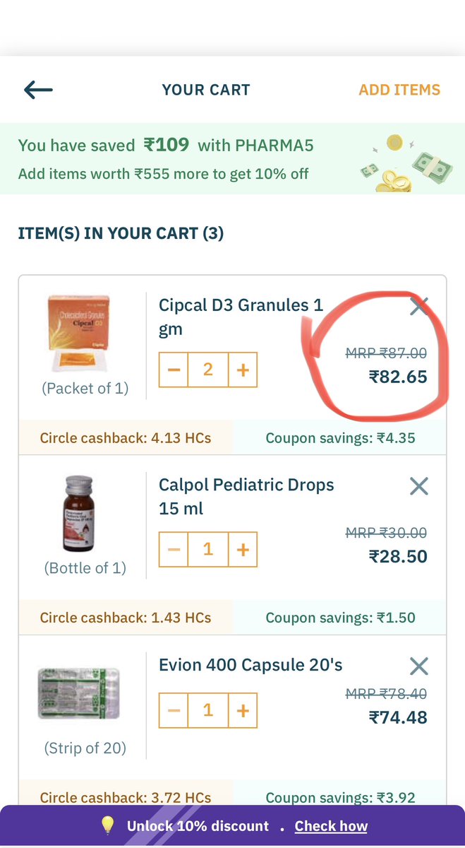adityachauhanCS's tweet image. Hey @ApolloPharmacy I’ve noticed a consistent issue with the pricing of products. The MRP in the order details doesn’t match the price at checkout in my cart. This has happened multiple times. Can you please fix this? 🛒💊 #ApolloPharmacy #PricingIssue