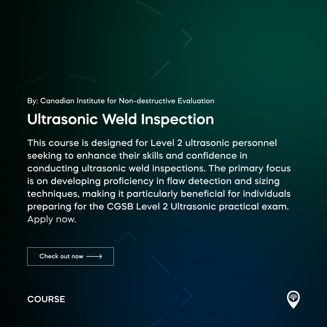 🔍 Elevate Your Ultrasonic Skills! 🌟 Join NDT Course for Level 2 Ultrasonic Personnel and master flaw detection and sizing techniques.📏💪

Apply now bit.ly/4860608 

#OSNDT #NDT #onestopndt #nondestructivetesting #NDTindustry #NDTprofession #OneStopNDT #ndtcourse
