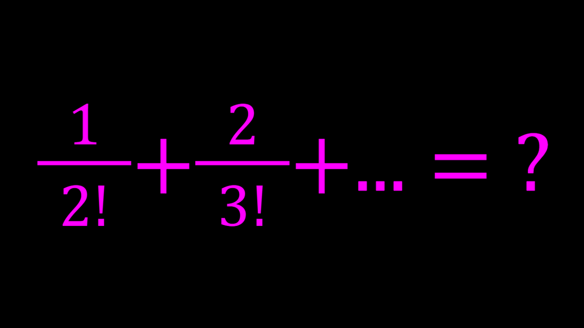 SyberMath's tweet photo. An Infinite Sum with Factorials
#sequencesandseries #factorials via @YouTube @Apple @Desmos @NotabilityApp @googledocs @canva
https://t.co/Hbb5JVO7xz https://t.co/NnYAPgSOKu