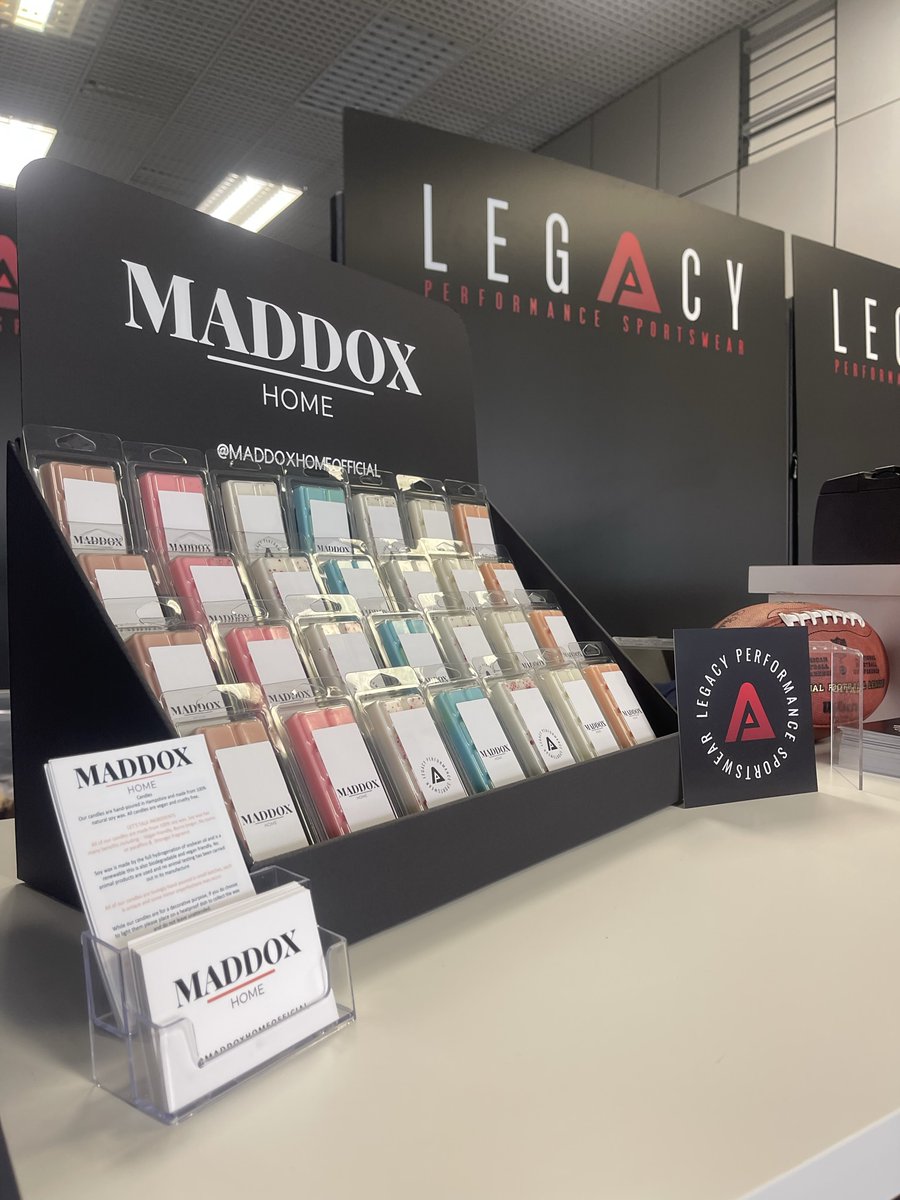 MaddoxHome's tweet photo. Don't Forget to drop by the @legacysportwear Shop !!

your find all our scents at the shop in Camberley don't forget to tag us !! shop is only around for a couple of more days ! 
.
. #waxmelts #waxmeltaddict #homefragrance #waxmeltsofinstagram #smallbusiness #wax #candles #waxmel https://t.co/LQctdKEa3S