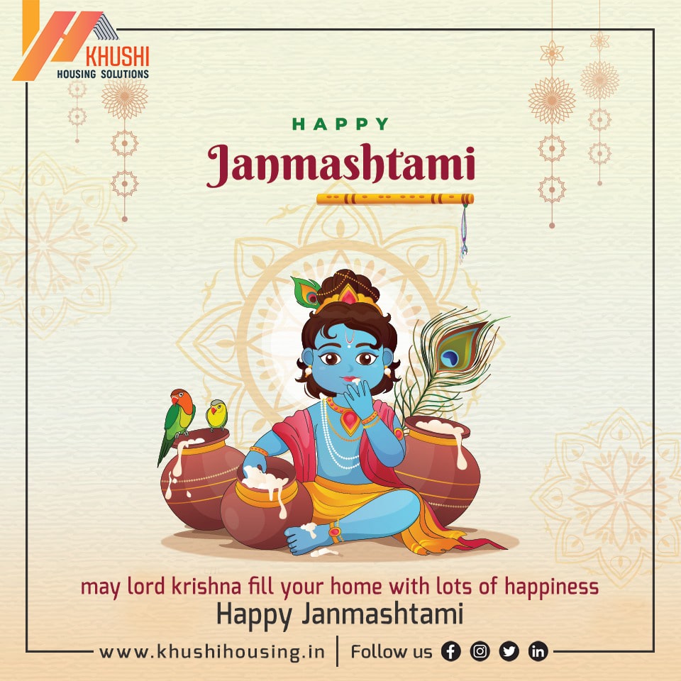 khushi_housing's tweet photo. May Lord Krishna fill your home with lots of happiness
Happy Janmashtami
#lordkrishna #janmashtamispeciall #indianfestival #celebrations
#HappyJanmashtami https://t.co/H85zCm7OgE