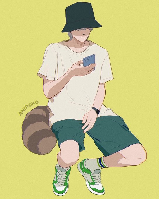 「hat raccoon tail」 illustration images(Latest)