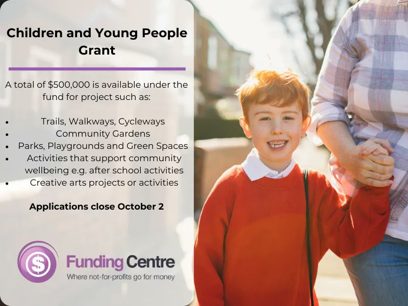Local councils, schools and not for profits can apply for up to $30,000 to address the needs of children and young people within Tasmanian communities. 

Find out more: buff.ly/3L7EM0n