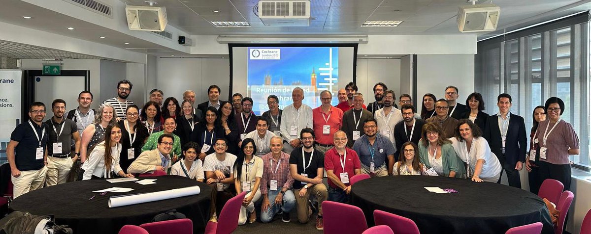 La Red Cochrane Iberoamericana celebra una reunión en el marco del Colloquium 2023 con gran asistencia. 

Conoce las novedades que se trataron aquí:

es.cochrane.org/es/news/la-red…

#CochraneLondon