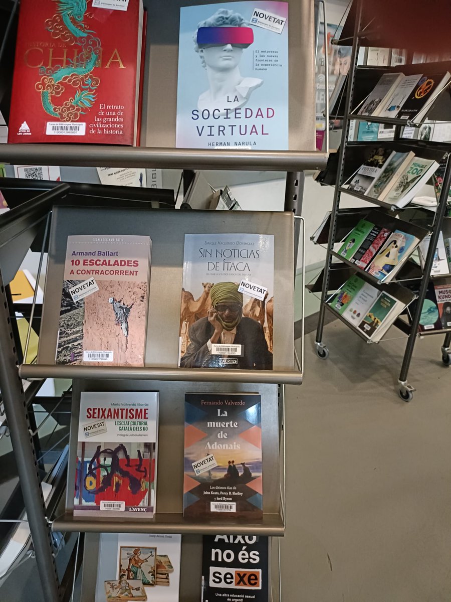 "La calma abans de la tempesta", de Gal Beckerman i "Sin noticias de Ítaca", d'Enrique Vaquerizo, novetats a la Biblioteca Joan Oliver!