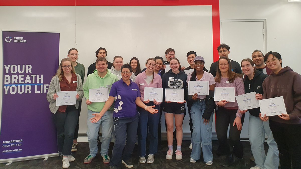 Lynn Cheong (@lynn_cheong) on Twitter photo Kudos to our first group of UC Pharmacy students who are now Asthma Pharmacist Champions! They did an amazing job promoting asthma awareness among staff and students on campus today. So proud of their efforts! #AsthmaWeek #UniCBR <a href="/AsthmaAustralia/">Asthma Australia</a> <a href="/UCFacultyHealth/">UC Faculty of Health</a> Kudos to our first group of UC Pharmacy students who are now Asthma Pharmacist Champions! They did an amazing job promoting asthma awareness among staff and students on campus today. So proud of their efforts! #AsthmaWeek #UniCBR <a href="/AsthmaAustralia/">Asthma Australia</a> <a href="/UCFacultyHealth/">UC Faculty of Health</a>