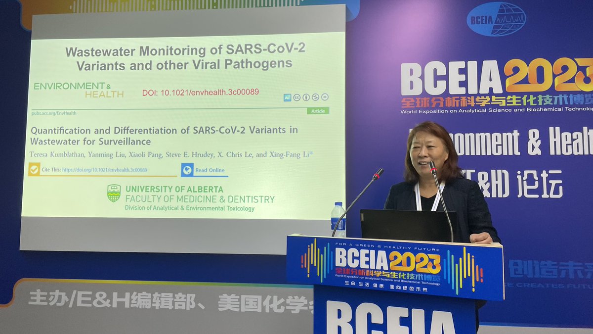 Xingfang li talking at BCEIA in Beijing at ACS session recognizing new journal Environment &amp; Health