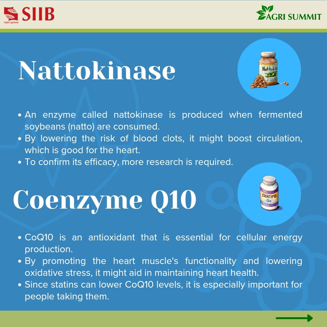 Agrisummit1's tweet photo. Day 6
Take care of your heart. Don’t let it fall apart. Unlock the secrets of supplements and keep your heart’s rhythm in harmony. With strong heart longer you run.

#Health #Wellness #Fitness
#Nutrition #Diet #agrisummit #symbiosis #siib  #student #lifeatsiib #siu #mba https://t.co/HXCidpfMHX