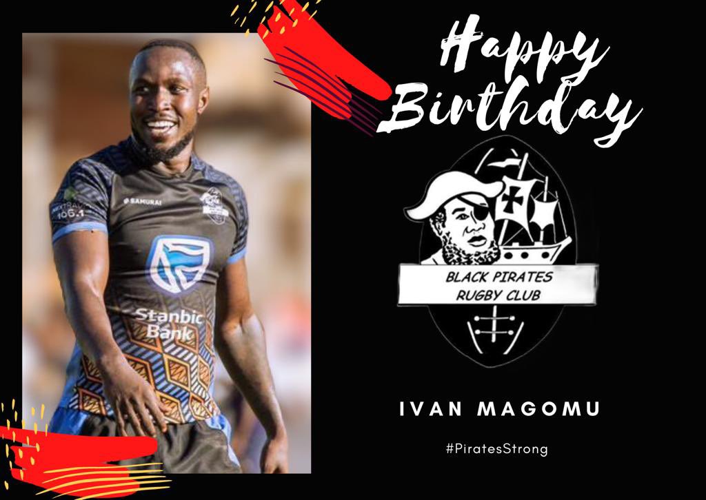 PIRATES RUGBY (@piratesrugbyug) on Twitter photo Happy birthday to our commander at the sea π¦
Enjoy another year of wins <a href="/ivan_magomu/">Kanindo</a> 
#StanbicPirates 
#PiratesStrong Happy birthday to our commander at the sea π¦
Enjoy another year of wins <a href="/ivan_magomu/">Kanindo</a> 
#StanbicPirates 
#PiratesStrong