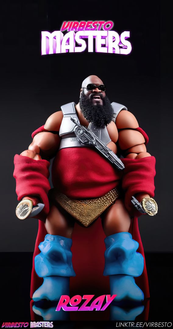 hey @RickRoss #rickross check out this mean a** Rozay action figure linktr.ee/virbesto #generativeart #abstractart #artist #motu #toycollector #toys #toysforsale