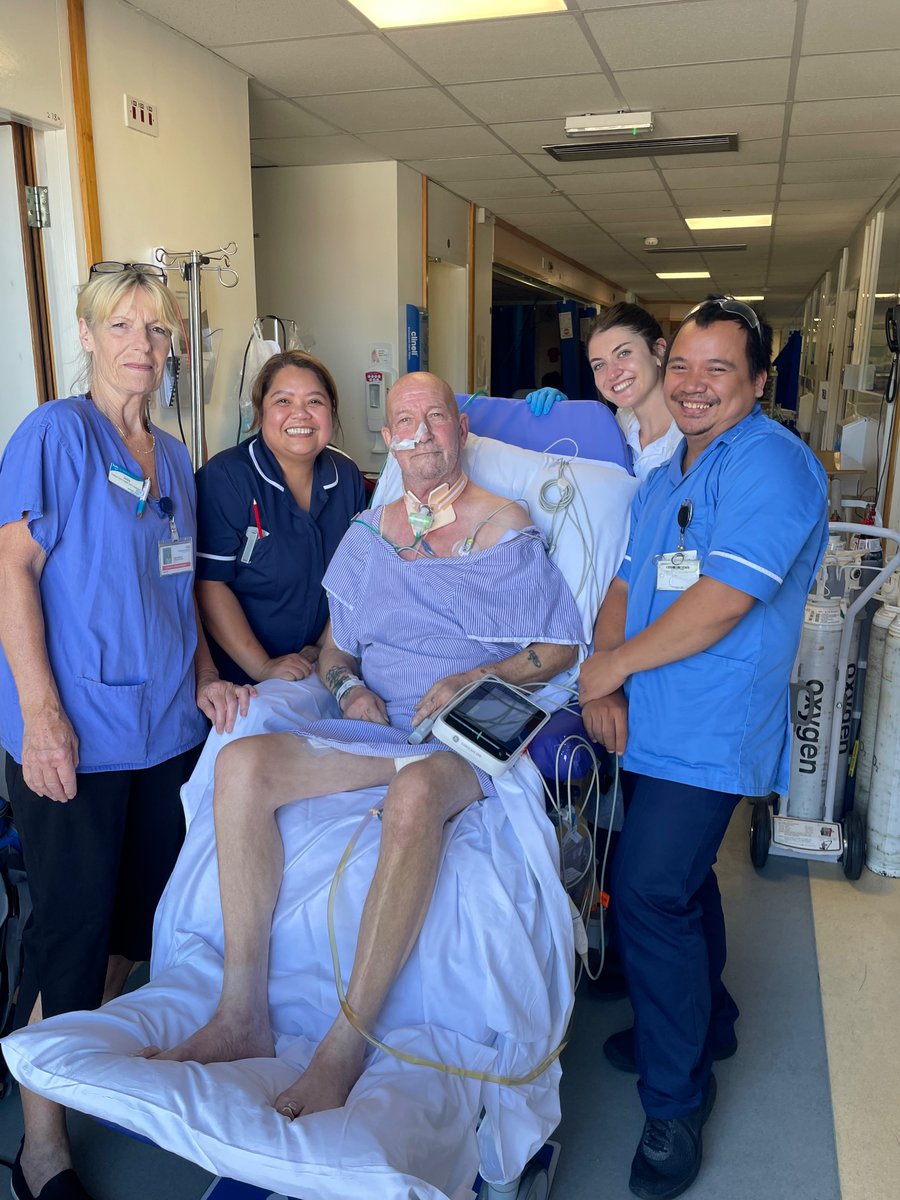 HHFT_Therapies's tweet photo. After almost 39 days on critical care at BNH our patient got to see the sunshine for the first time 
@HHFTnhs #rehablegend 
Shared with permission https://t.co/hr6uaKIY2p