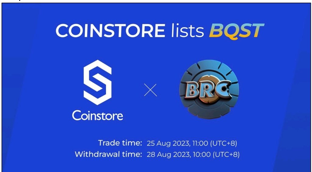 shezzy_mk's tweet photo. $BQST to the moon ๐
Is listed on #coinstoreExc
$BQST is a pioneering crypto project, primed to reshape online lotteries within the blockchain.
#Coinstore #BQST #BQSTListing https://t.co/ldCIf3o4pt