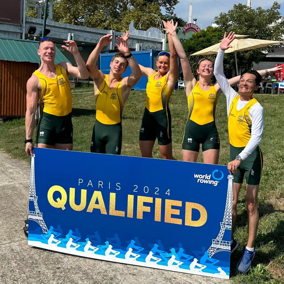 JessGallagher86's tweet photo. Very proud of our  crew 🫶 A win in the rep was particularly special as it qualifies the boat for @paris2024! 🔥
A Final this Saturday! 💛💚
@rowingaustralia 
@worldrowingofficial 
@ausparalympics https://t.co/Bx8dT3jYP7