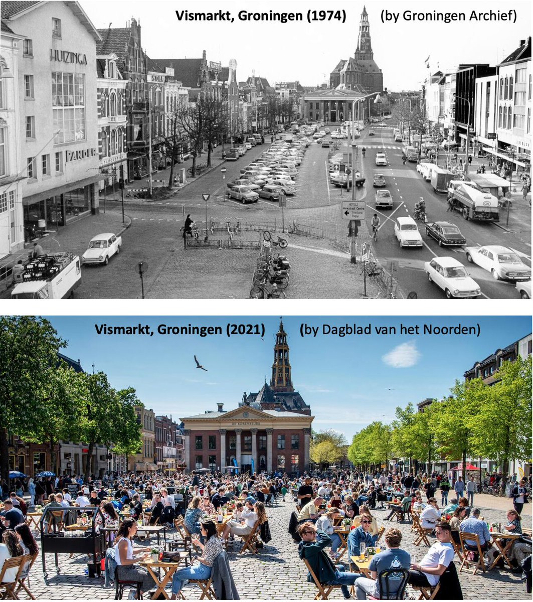 LiorSteinberg's tweet photo. "A good city is like a good party – people stay longer than really necessary because they are enjoying themselves." - Jan Gehl.

Groningen, the Netherlands, made itself one of the world's best parties 🎉 https://t.co/EsViqugQVS