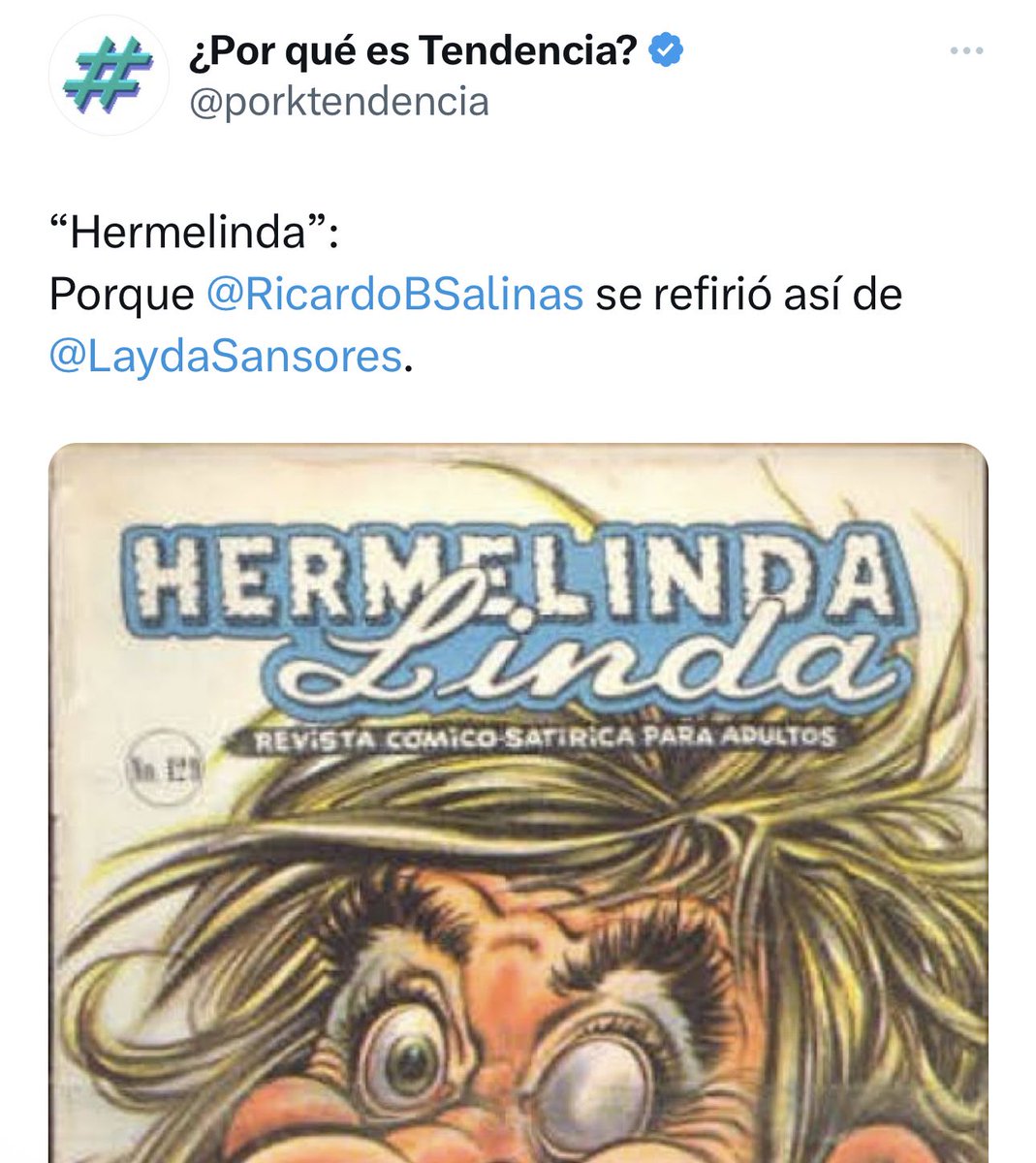RicardoBSalinas's tweet photo. 😂😂😂 y la pobre Hermelinda dice que ella tiene más rating que yo, bastó un Tweet para hacerla tendencia y no por sus estupideces, sino por fea 😂😂😂.

El reto ahí está… pero no se lo va a medir conmigo, y se va a tener que aguantar que la exhiba hasta que me canse 😌 https://t.co/igPkdD9otG