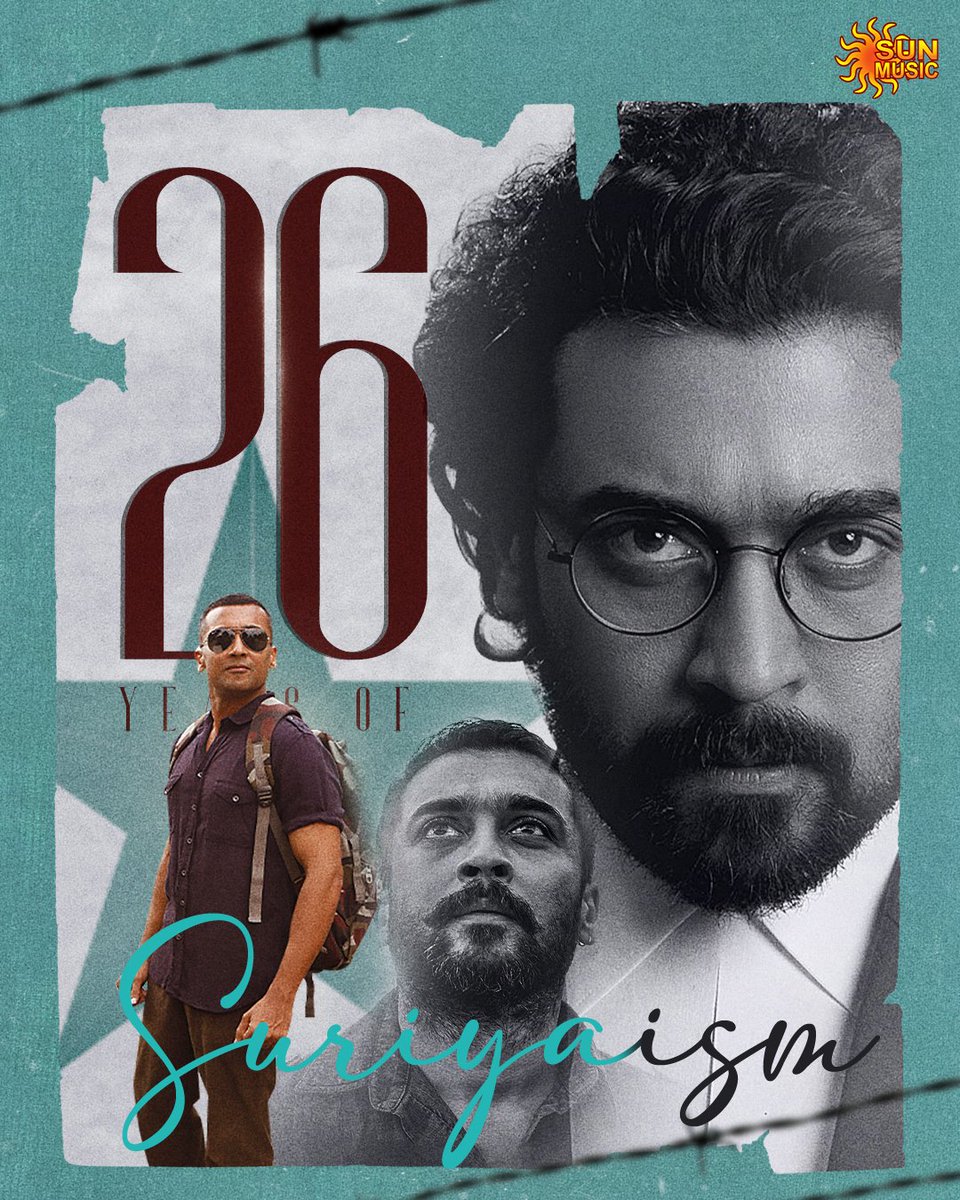 SunMusic's tweet photo. எல்லோருக்கும் ஜெயிக்கிற காலம் வரும்,💪🏻

‌#26yearsofSuriyaism

#SunMusic #HitSongs #Kollywood #Tamil #Songs #Music #NonStopHits #Suriya #26yearsofSuriyaism https://t.co/QPm2TAhmVA