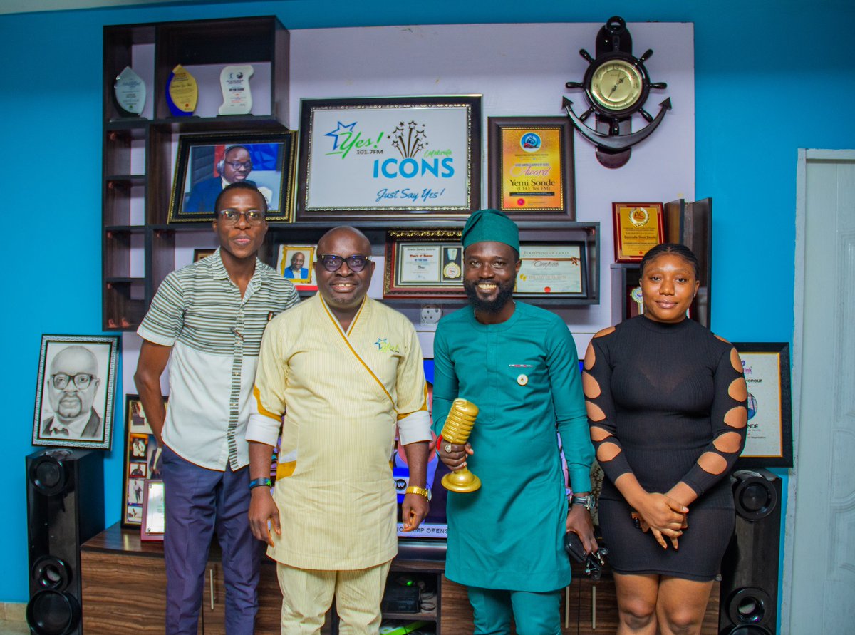 Ahead of the Primus Media Awards and Conference this Friday, September 8, we received the @primusmediacity’s team at 101.7 Yes FM Ibadan on Tuesday.