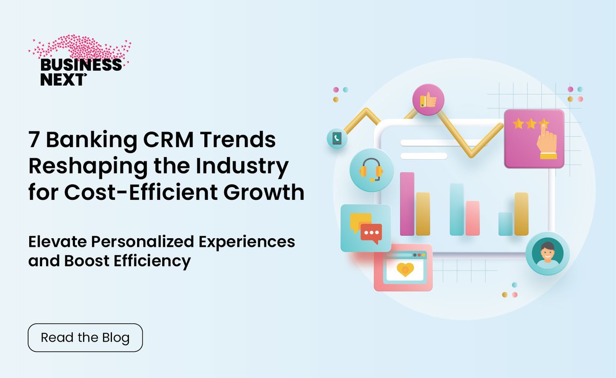 #Banking #CRM is becoming increasingly important as banks look to deliver #personalized experiences, improve operational efficiency, &amp; comply with regulations.

Read blog "7 Banking CRM Trends Reshaping the Industry and Driving Cost-Efficient Growth" here: hubs.ly/Q021dGBd0