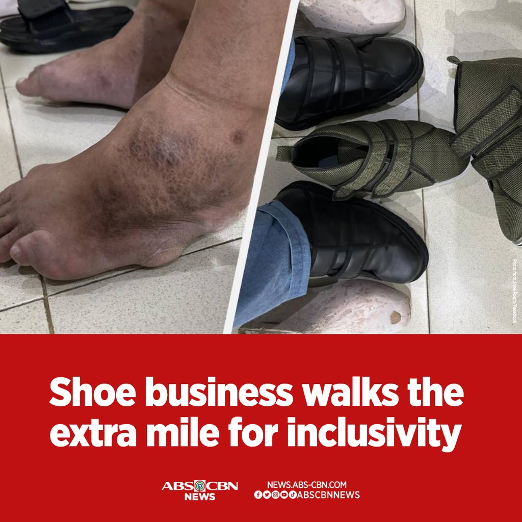 ABSCBNNews's tweet photo. SHOES FOR ALL 👞

This Marikina-based store is selling handmade shoes for people with foot irregularities due to medical conditions.

READ: https://t.co/cAXVyDDSty https://t.co/16x33oQZET