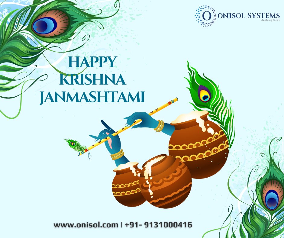 Onisolsystems's tweet photo. Wish you a Very Happy Krishna Janmashtami...

#HappyJanmashtami #krishnajanmashtami #kanha #kanhaiya #radhakrishna #laddugopal #vrindavan #mathuravrindavan #krishnalove #krishna #matkifod

https://t.co/PaV2emeeOz https://t.co/EbvJCZWu9X