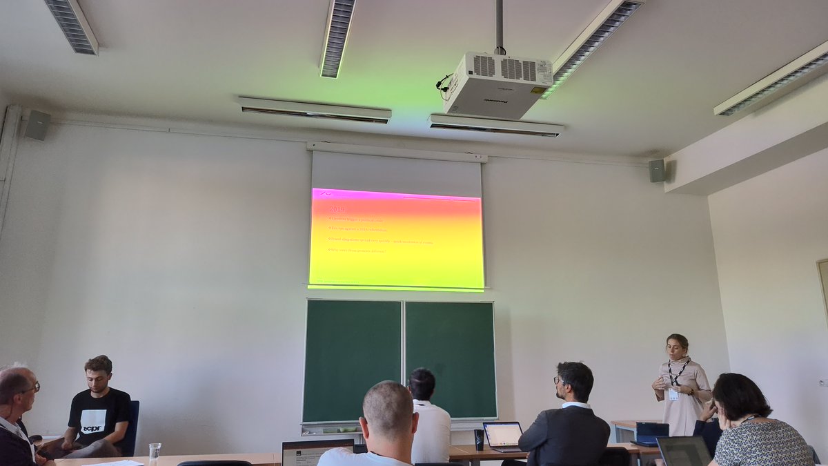 ThisIsNickH's tweet photo. Day 3 @ECPR  is here! #ecprgc23 First panel w/chairs: Mahmoud Farag @goetheuni @gabcamachog ; discussants: Kurt Weyland @th_ges ; Presenters: Jasmin Lorch @HumboldtUni Gabriela Camacho @AarhusUni @PanzanoGuido @LucaTomini @SciencePoULB
@ULBruxelles #Cevipol https://t.co/AD4x7aOzbr