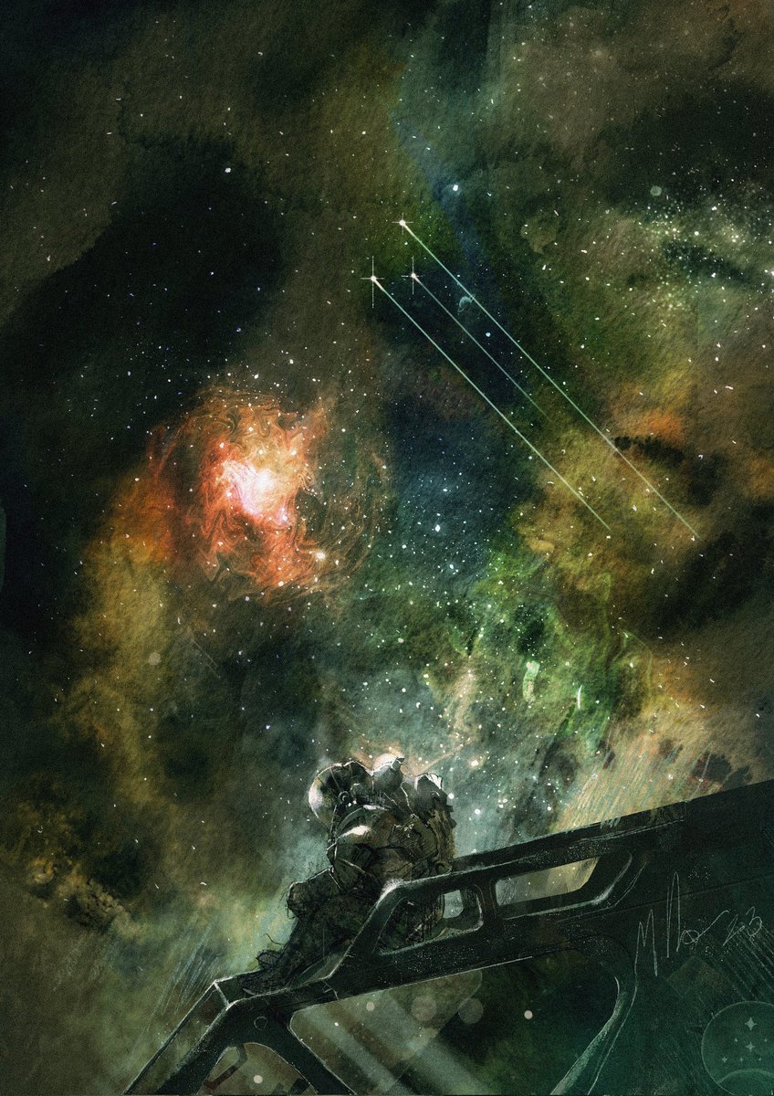 AleManzella's tweet photo. Oggi esce #starfield. Adieu

#bethesda #gamepass #spaceopera #xbox #syfy #spaceship #spaceexploration
#stars #procreate
#digitalpainting #digitalwatercolor #myart https://t.co/kh5FHrnrHo