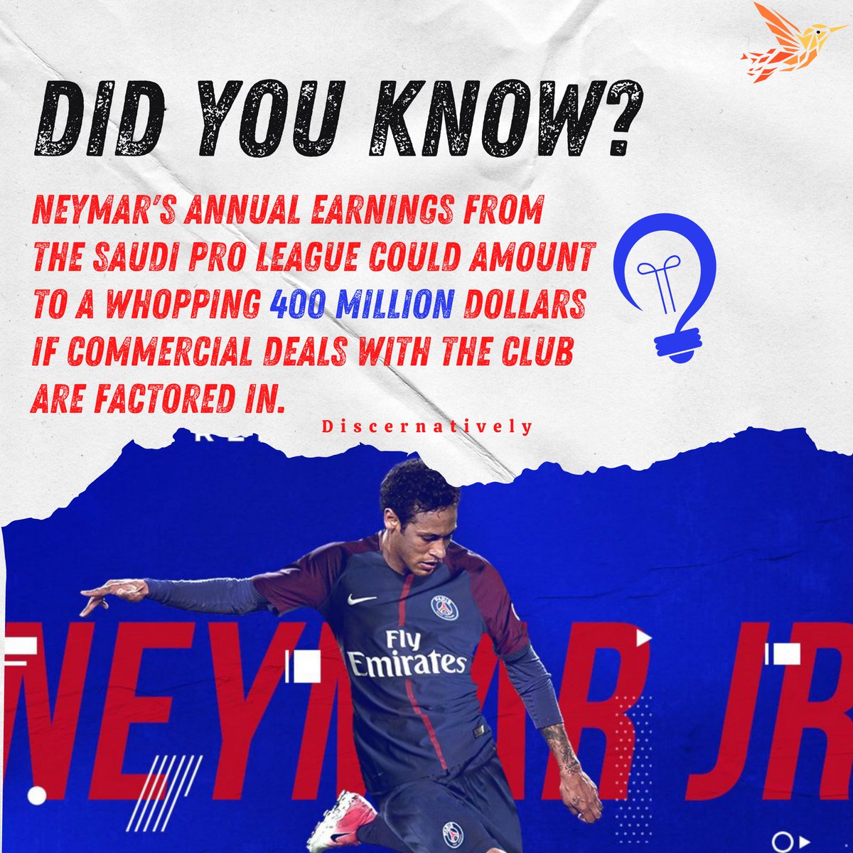 discernatively's tweet photo. DID YOU KNOW?
#Discernatively #NeymarJr #NeymarTransfer #SaudiProLeague #TransferTalks #CareerMove #RewardsAndRisks #SoccerAnalysis #InternationalSoccer #NeymarTransfer #BrazilianFootball #SportsBuzz #ImpactInSaudi #RevolutionaryMove #BoldDecision #NeymarToSaudi #RecentTransfers #FootballHighlights #SoccerUpdates #BrazilianPlayer #FootballExplained #AthleteTransfers #GlobalFutbol #MideastSports #FutureOfNeymar #TransactionBreakdown #ChangingSoccer #Facts