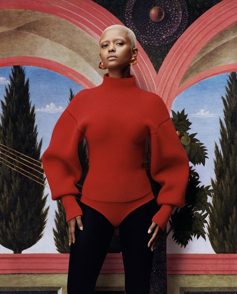 muglare's tweet image. kelela in ferragamo by maximilian davis