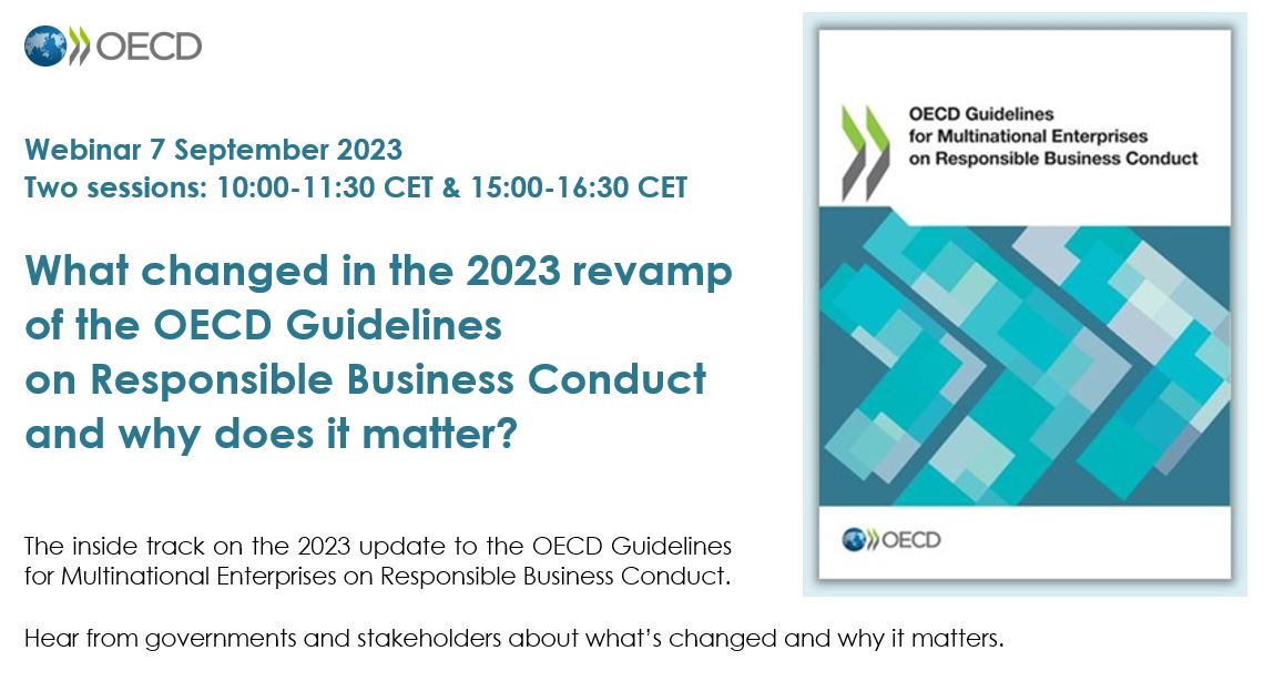 Join tomorrow' webinars on the updated <a href="/OECD_BizFin/">OECD Business and Finance</a> Guidelines!  
-10am CET with <a href="/JoanCarling/">Joan Carling</a> from <a href="/IPRightsIntl/">Indigenous Peoples’ Rights International - IPRI</a>:
meetoecd1.zoom.us/webinar/regist…
-15.00 CET with @BHRRC: meetoecd1.zoom.us/webinar/regist…

Agenda: mneguidelines.oecd.org/mneguidelines/…