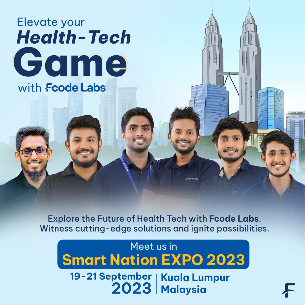 FcodeLabsLive's tweet image. Save the date!
Fcode Labs is heading to the Smart Nations Exhibition in Malaysia this September. Don't miss out!
#FcodeLabs #HealthTechLeaders #SmartNationsExhibition