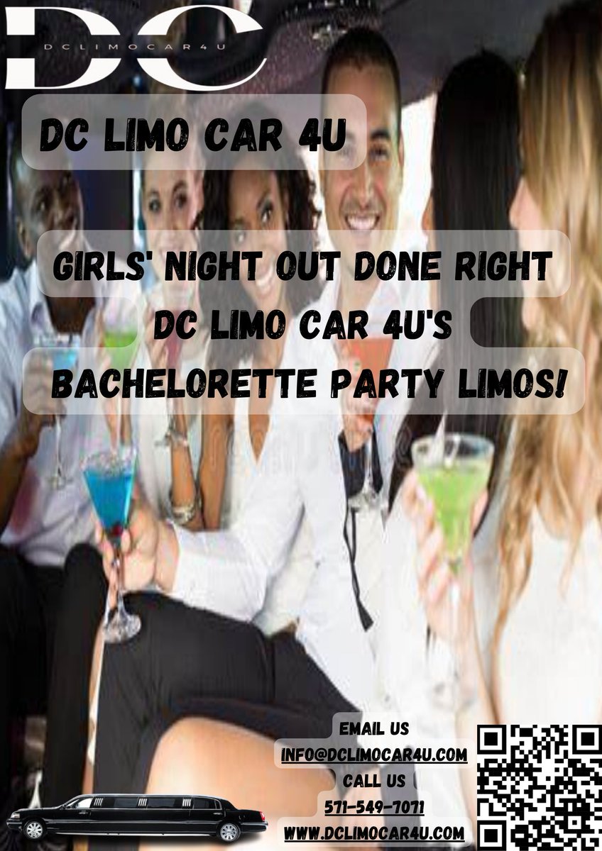 Girls' Night Out Done Right: DC Limo Car 4U's Bachelorette Party Limos!
👯‍♀️ DC Limo Car 4U's bachelorette party limos are designed to cater to your every need. It's time to celebrate the bride-to-be in style! 🍾💃 #BacheloretteBliss #GirlsNightOut #DCBachelorette #dclimocar4u