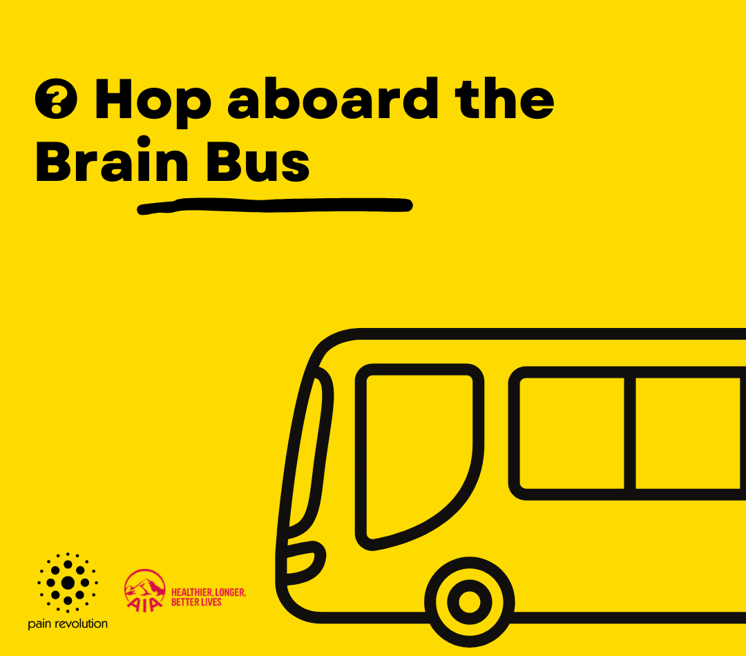 PainRevolution's tweet photo. 🌐 Experience the future of pain science on the Brain Bus! 🚍🔮 Immerse yourself in a world of virtual reality, visual illusions, and immersive storytelling that will challenge your perception of pain. https://t.co/yOGHHr2VIM #BrainBus #FutureOfPainScience #RevolutionisePain https://t.co/5ylyOpfSXL