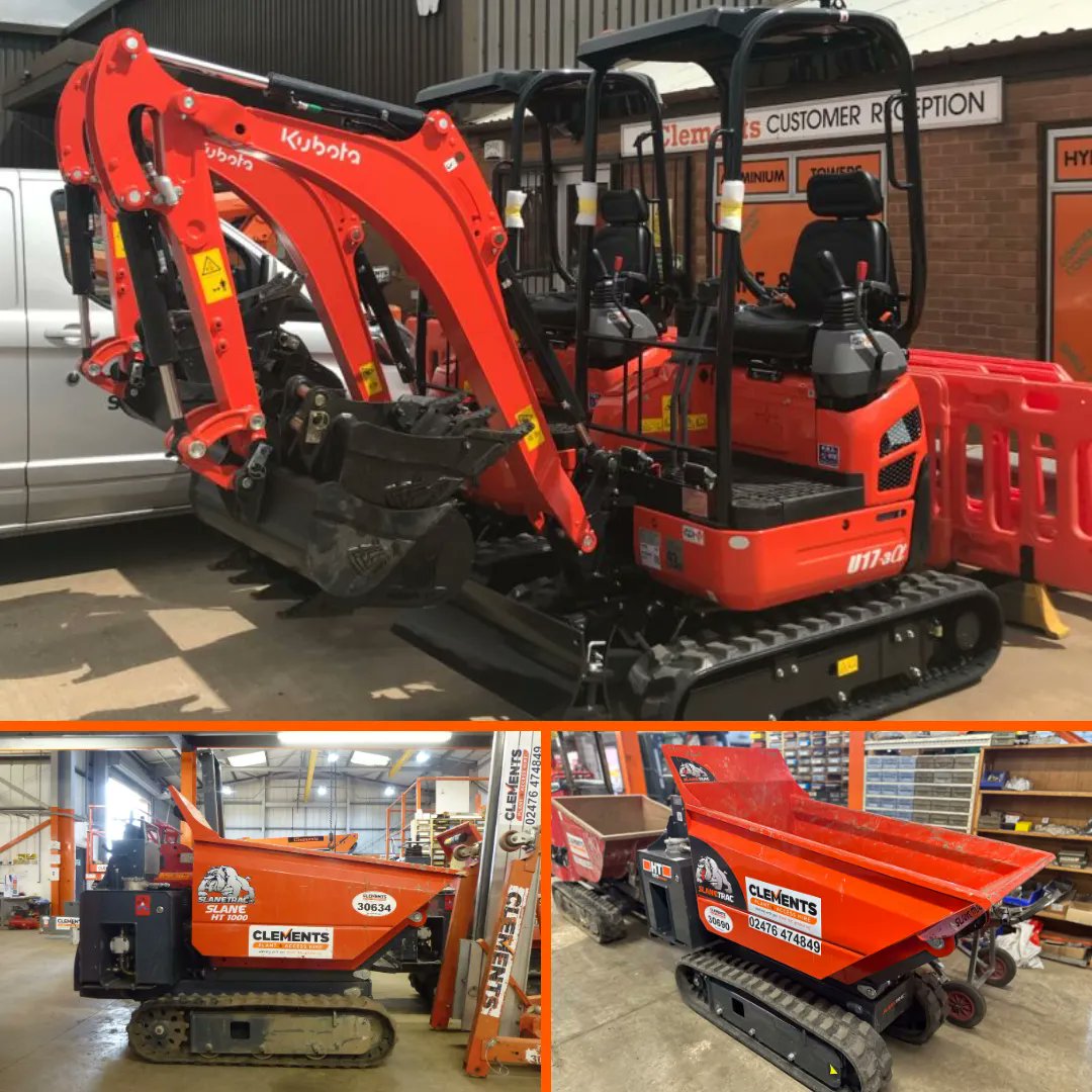 The perfect pairing of machines for any site clearance and small #excavation project. Our @kubotauk 1.7ton #excavators and @slanetraceng tracked #dumpers will make light work of a garden makeover, or small #construction #project. 🌐 buff.ly/2rj23D5 ☎️ 02476 474849 #cov