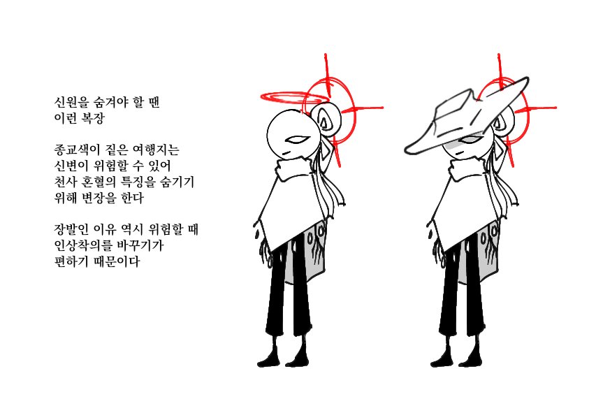 korean text multiple views halo hat white background simple background pants  illustration images