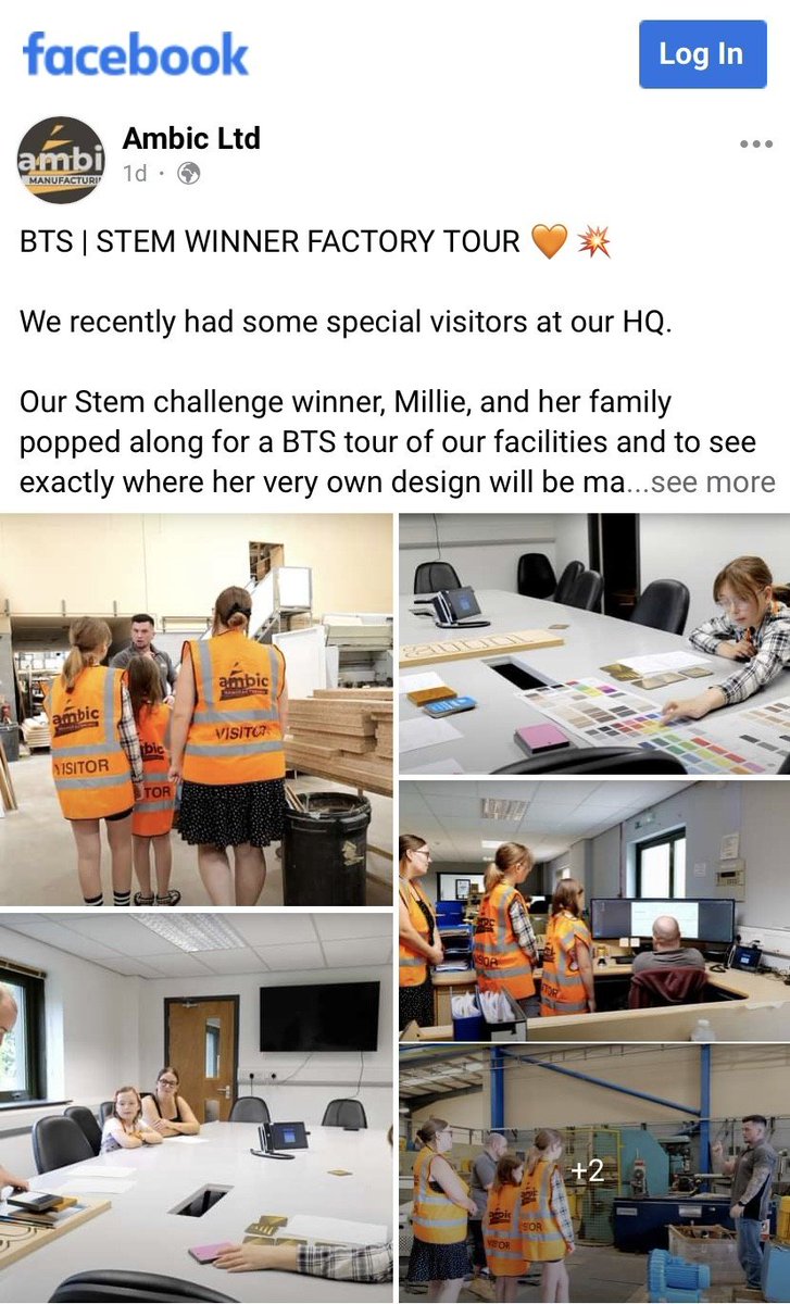 Thank you to @Ambicltd1 for sharing pictures of the tour Millie and her family had at your factory. We've been hearing all about it at school!