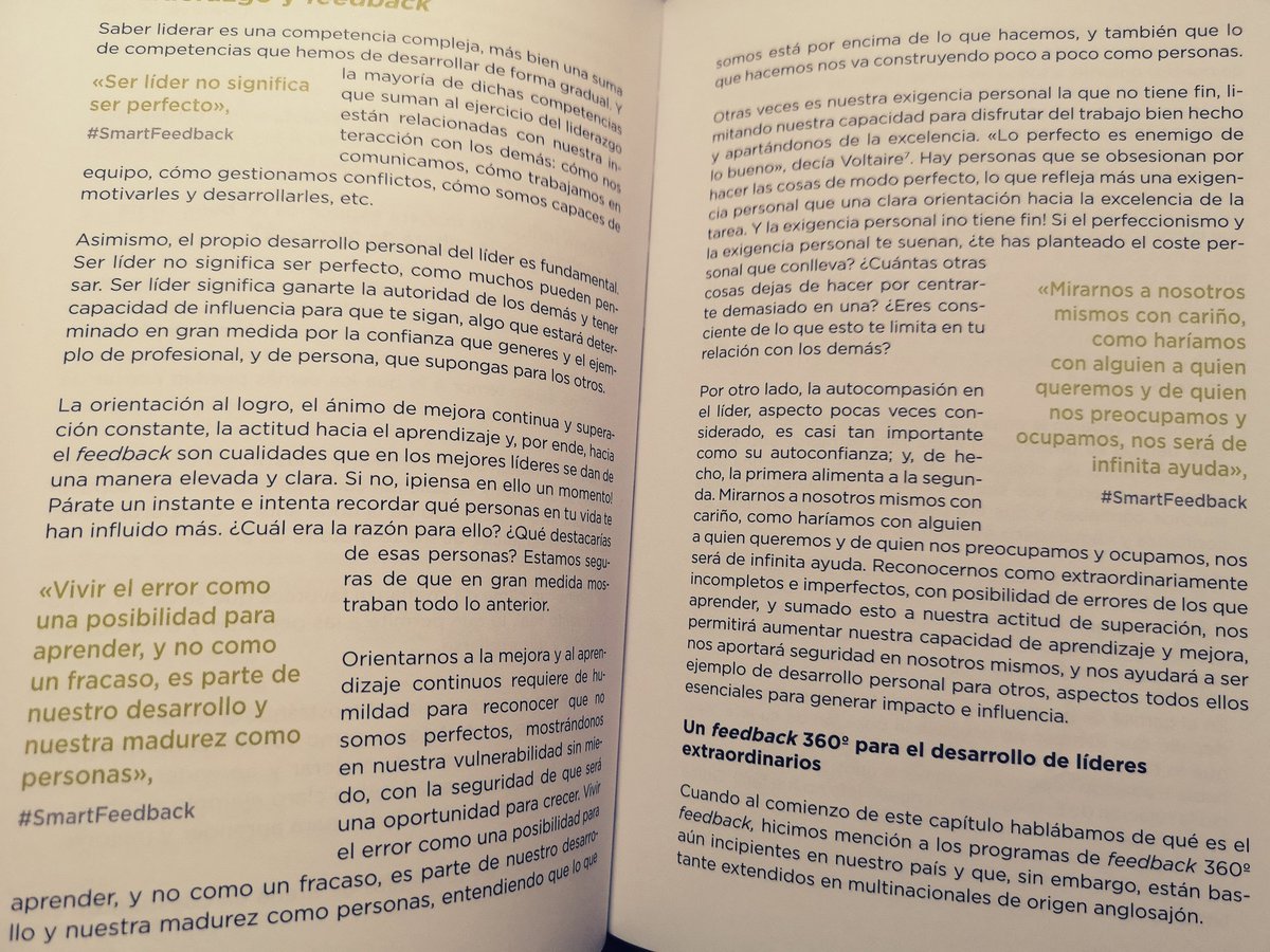 Vivir el error como una posibilidad para aprender, y no como un fracaso, es parte de nuestro desarrollo y nuestra madurez como personas. Mirarnos a nosotros mismos con cariño nos será de infinita ayuda!! @_TIRURIRU_ #SmartFeedback #FelizMiércoles