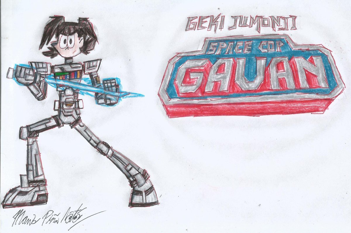 Matsumaru_kun's tweet photo. Shonen Jump 55th Anniversary.
The Silver-Lining Warrior From Space: Geki Jumonji/Space Cop Gavan!
#ShonenJump55thAnniversary
#GekiJumonji
#SpaceCopGavan
#UchuuKeijiGavan
#宇宙刑事ギャバン
#UchuuKeiji
#SpaceCop
#MetalHero
#ShotaroIshinomori
#ShonenJump
#ToeiAnimation https://t.co/VU5y242rmz