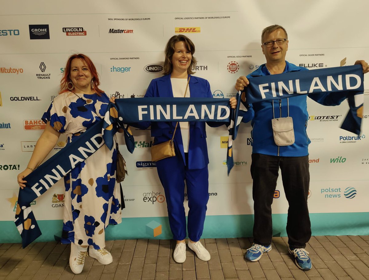 EuroSkills 2023 - kisoissa kannustamassa Suomen ammattitaitomaajoukkuetta voittoon. Suomesta mukana 25 kilpailijaa, ja tulokset selviävät myöhään lauantaina. <a href="/ESGdansk2023/">EuroSkills Gdańsk 2023</a>