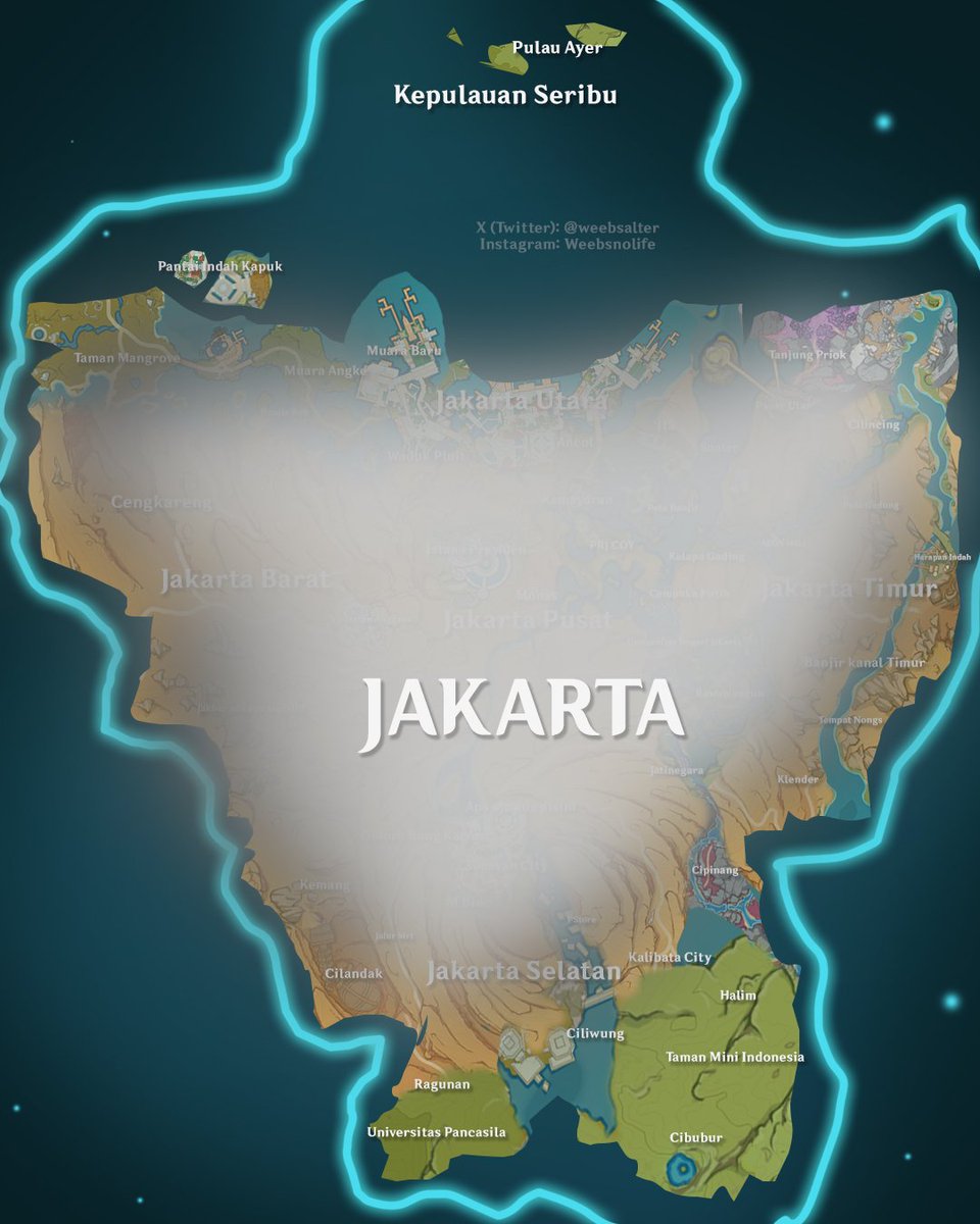 weebsalter's tweet photo. The Misty Region, One and Only "Jakarta".
#GenshinImpact #GenshinMemes #genshinindo #jakarta #jaksel #jaktim #Indonesia https://t.co/2eTJziS96W