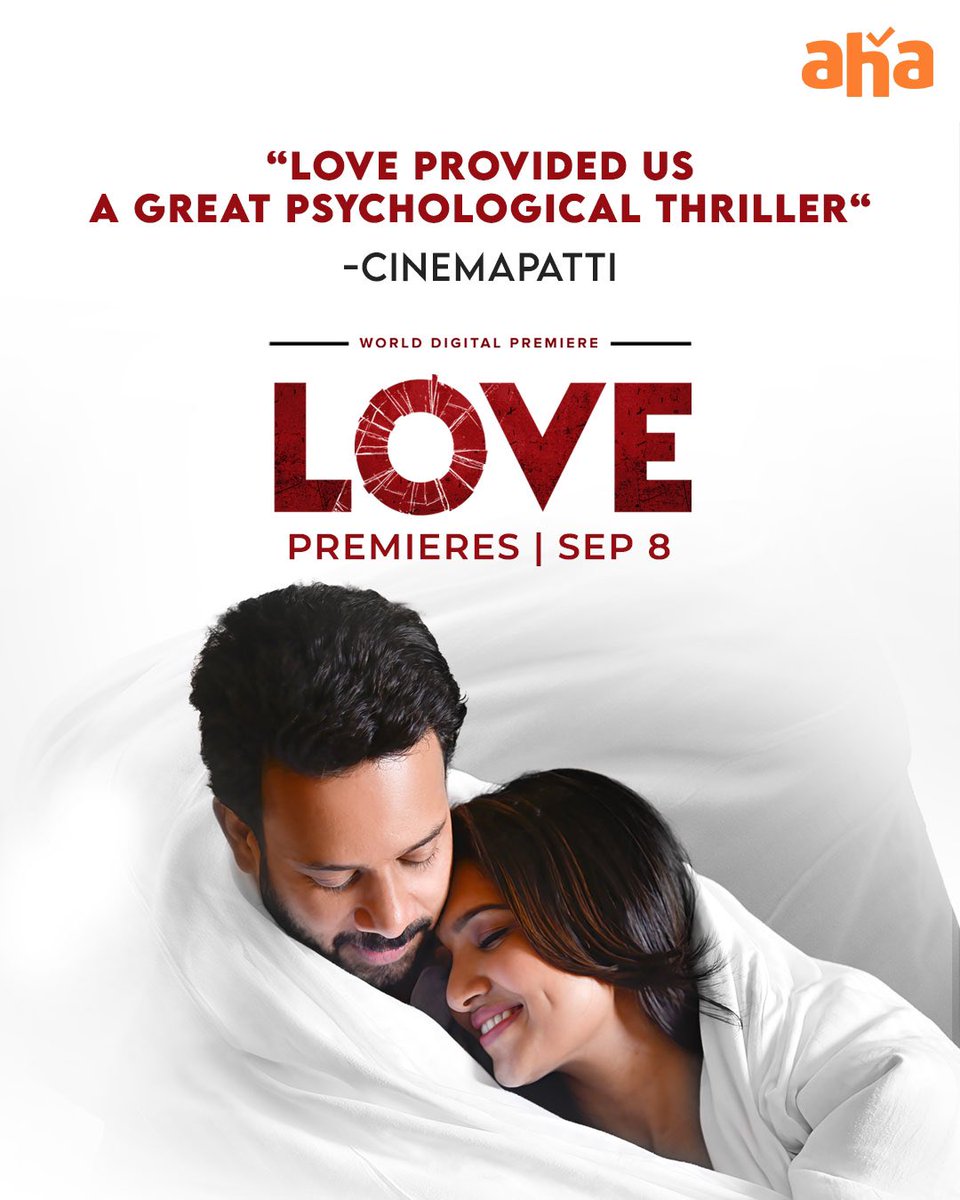 aha Tamil (@ahatamil) on Twitter photo #Love🩸❤ A must-watch Psychological Thriller
Premieres on Aha this September 8th 📌
<a href="/bharathhere/">bharath niwas</a> <a href="/rpbala2012/">R.P.Bala RP FLIMS</a> <a href="/vanibhojanoffl/">Vani Bhojan</a>
<a href="/RonnieRaphael01/">Ronnie Raphael</a> <a href="/RPFilmsOfficial/">RP Films</a>
<a href="/MuthaiahG/">P.G.Muthiah</a> <a href="/actorvivekpra/">Actor Vivek Prasanna</a> <a href="/Danielanniepope/">Daniel Annie Pope</a>
<a href="/iantoprasanth/">Antony Prasanth</a>
#LoveonAha #Love🩸❤ A must-watch Psychological Thriller
Premieres on Aha this September 8th 📌
<a href="/bharathhere/">bharath niwas</a> <a href="/rpbala2012/">R.P.Bala RP FLIMS</a> <a href="/vanibhojanoffl/">Vani Bhojan</a>
<a href="/RonnieRaphael01/">Ronnie Raphael</a> <a href="/RPFilmsOfficial/">RP Films</a>
<a href="/MuthaiahG/">P.G.Muthiah</a> <a href="/actorvivekpra/">Actor Vivek Prasanna</a> <a href="/Danielanniepope/">Daniel Annie Pope</a>
<a href="/iantoprasanth/">Antony Prasanth</a>
#LoveonAha