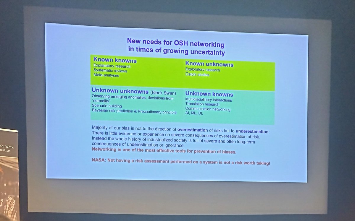 #Perosh2023 started! Claude Donald Loiselle and Jorma Rantanen just gave the second keynote and pointed out, why we need (new) research on occupational safety and health!