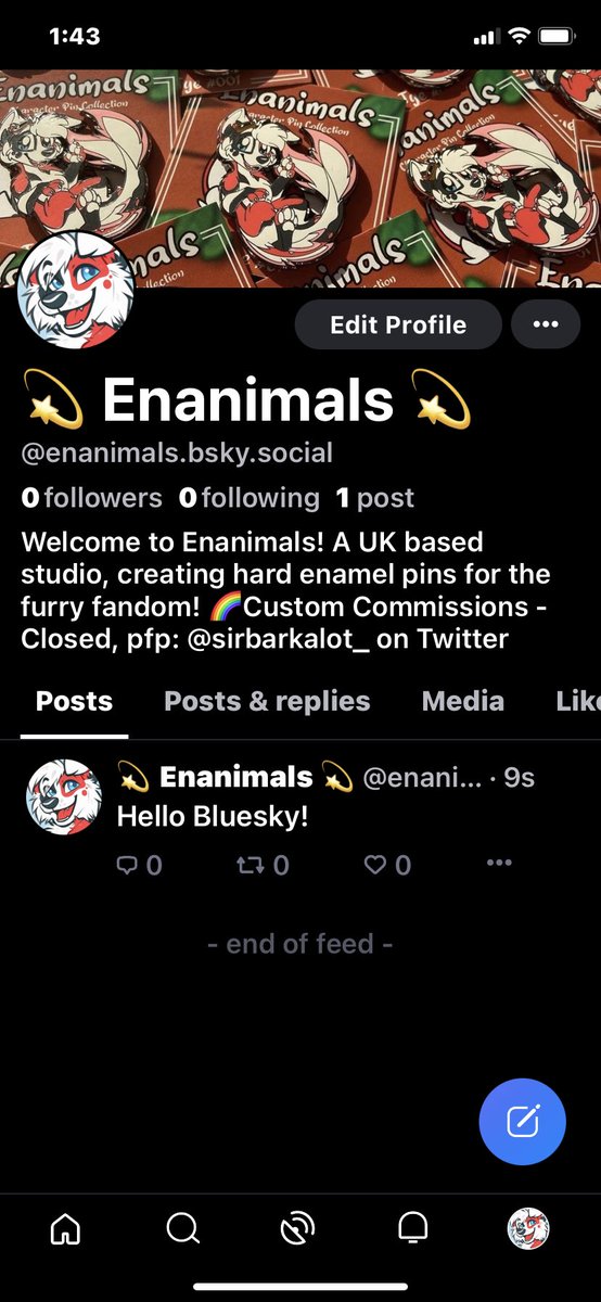 Enanimals's tweet photo. We’re now on 🟦⛅️!!!

Don’t worry, we’ll still be up and active over here on Twitter (whenever we can, both of us are very busy with irl stuff at the moment!) 

See ya there! https://t.co/G1Na0NhroC