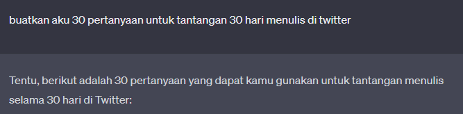 GCMartinR's tweet image. Mulai besok bisa kali ya
#30DaysWritingChallenge