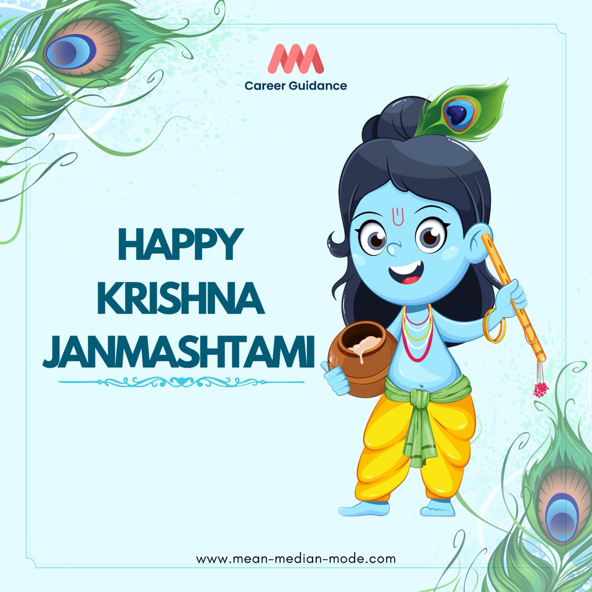 CareerguideMMM's tweet photo. Wishing you all a very happy and blessed Krishna Janmashtami. #KrishnaJanmashtami #Blessings #HappyJanmashtami #Krishna https://t.co/TUaHoklrrx