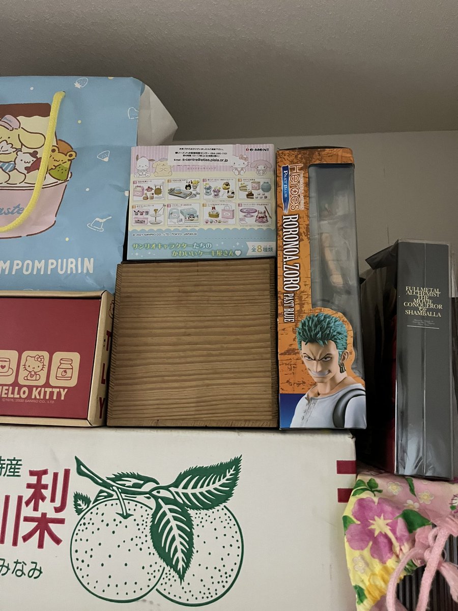 片付けしてるはずなのにテトリスみたいに場所移動しただけになってるゾロ