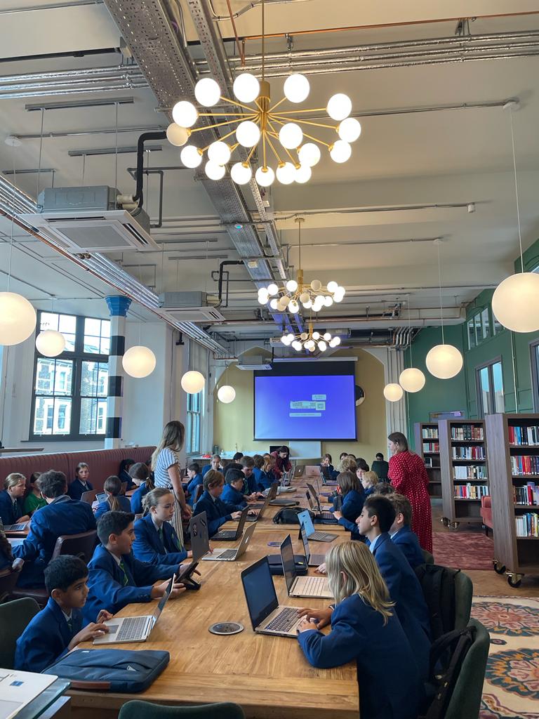 Our new pupils in the ILC connecting to the network to begin their Maida Vale School Journey.