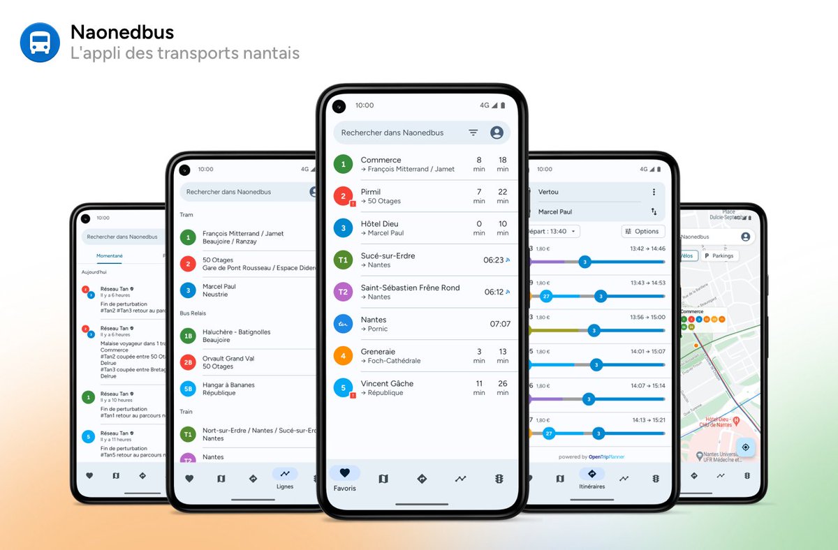 👋 Nouveau à Nantes ?
Découvrez Naonedbus, l'appli des transports nantais !

🗺️ Planifiez vos trajets
🌟 Enregistrez vos arrêts préférés
🚦 Restez informés du trafic
et bien plus encore !

Téléchargez l'appli Android : play.google.com/store/apps/det…
#Nantes #Android #Rentrée