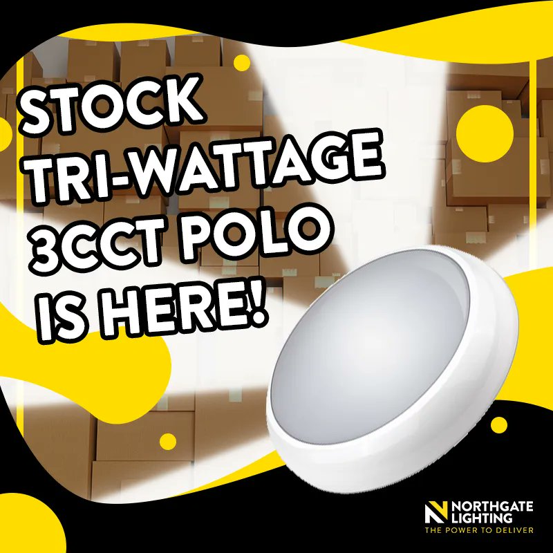 🚀 Elevate your stock holding with our Tri-Wattage &amp; 3CCT Polo Bulkhead!

- A solid 5-year warranty
- Weatherproof
- Easy installation

Place an order today and get it delivered tomorrow!

📞0113 467 0000
📧sales@northgatelighting.com

#lighting
#electricalwholesalers
#northgate